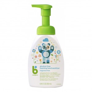 Babyganics Alcohol-Free Foaming Hand Sanitizer, Pump Bottle, Fragrance Free, 8.45 oz